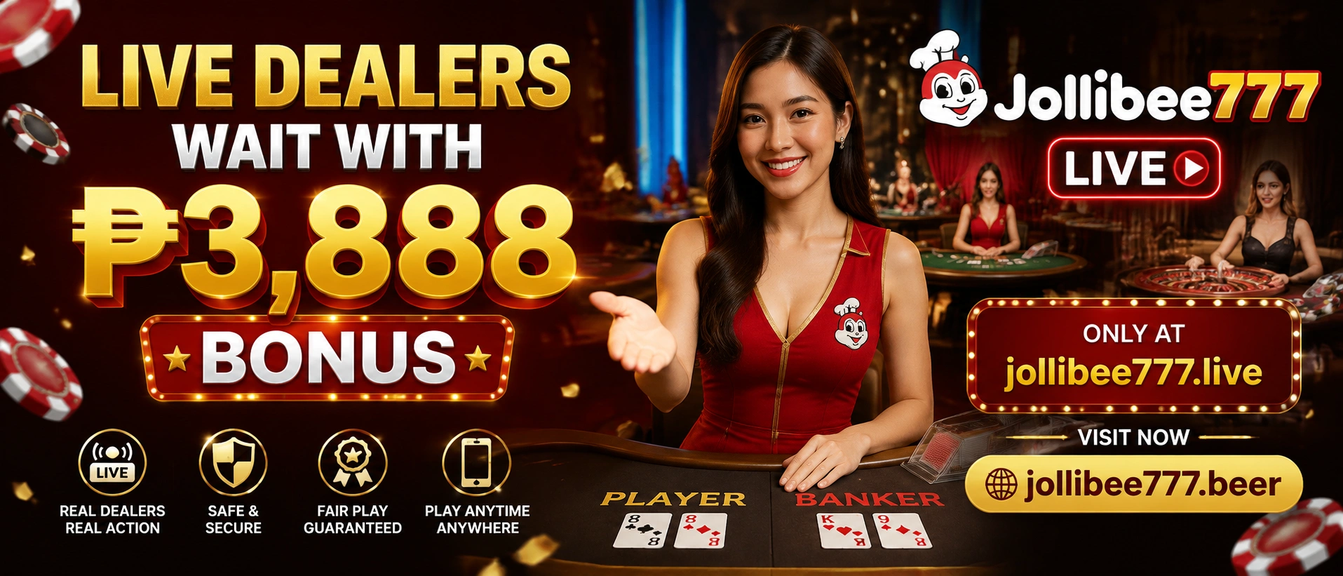 jollibee777 live casino visual 1